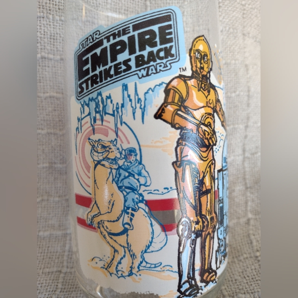 ORIGINAL 1980(!) Star Wars The Empire Strikes Back Collectible Glass Burger King